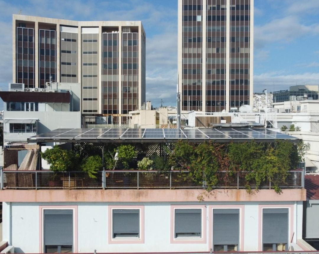 Unique Solar Penthouse With Jacuzzi And Sauna In Central Athena Bagian luar foto