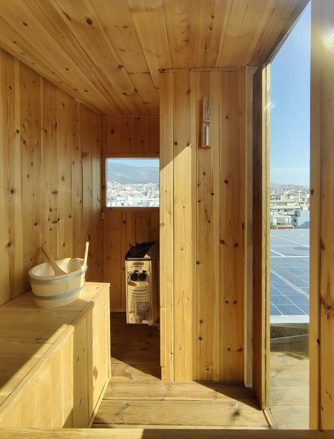 Unique Solar Penthouse With Jacuzzi And Sauna In Central Athena Bagian luar foto