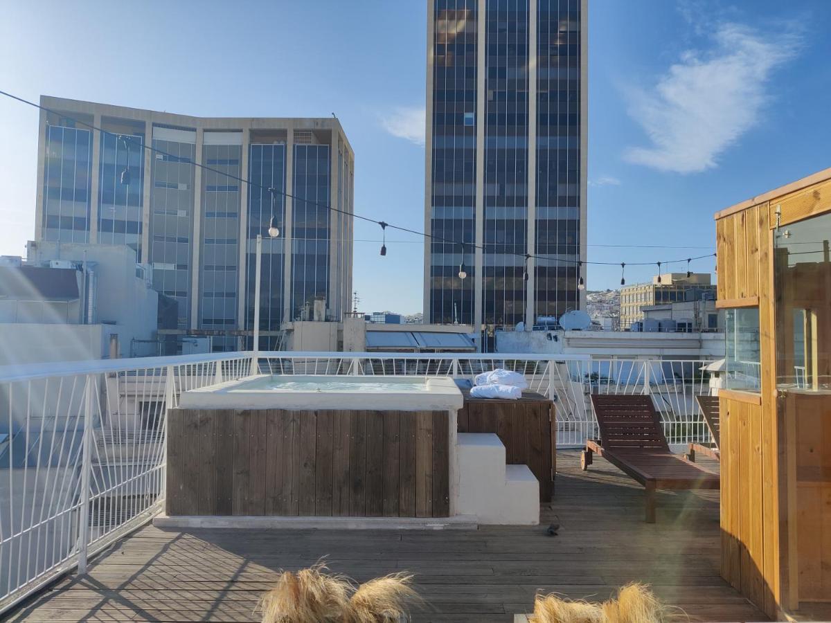 Unique Solar Penthouse With Jacuzzi And Sauna In Central Athena Bagian luar foto